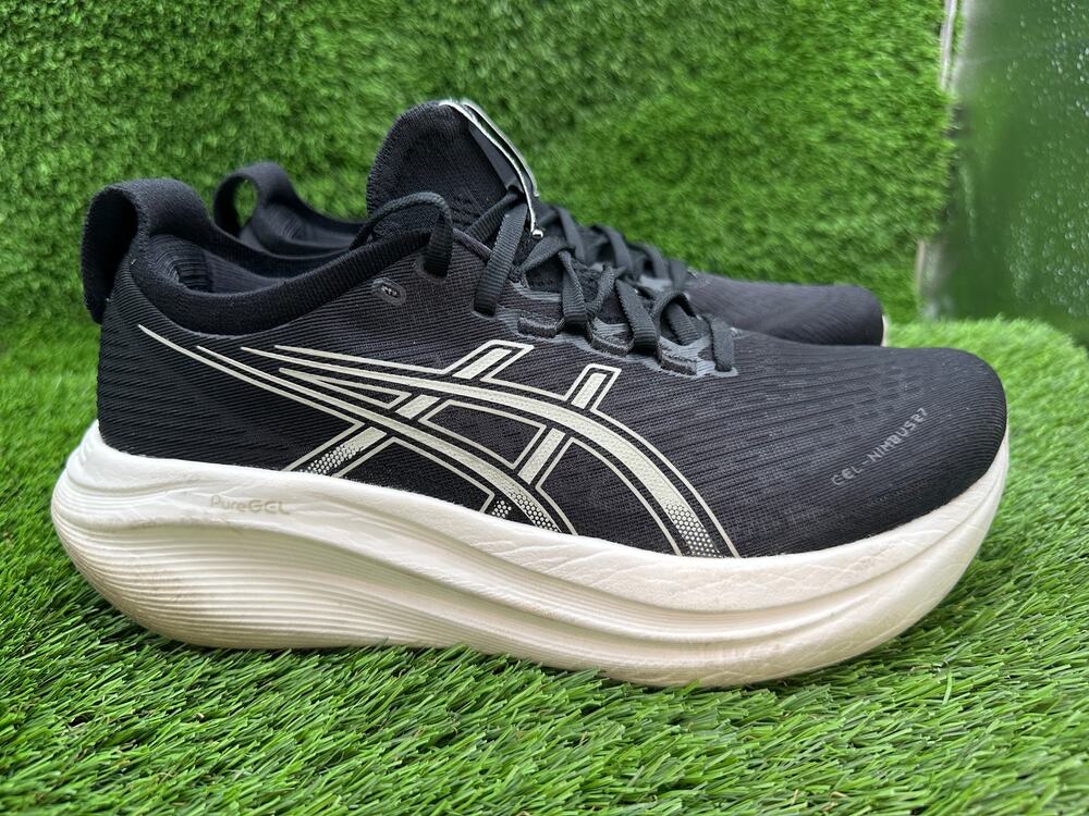 Asics Gel-Nimbu 27 1011B958 Athletic Sneaker Men's 9 Black Jacquard Gym Training